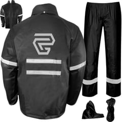 GENERICO - Impermeable Moto Traje GP Pvc Alto Calibre