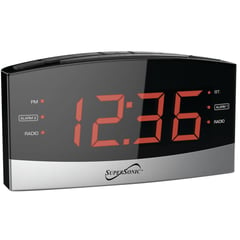 SUPERSONIC - Radio Reloj Digital Bluetooth Pantalla LED SC-381