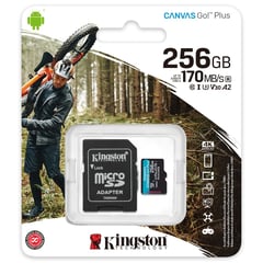 KINGSTON - Memoria Micro SD 256GB Canvas Go Plus 4K