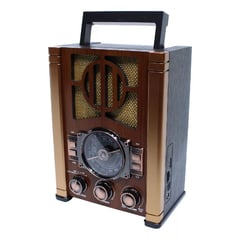 GREEN HANSHENG - Radio Rockola Clásico Am Fm Bluetooth Vintage Usb Potente