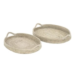 ALELI HOME DECOR - Bandeja en Seagrass Blanco Wash