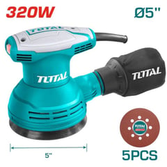 TOTAL - Lijadora 5 Orbital Industrial 320w 120v utf2031256 Color Turquesa