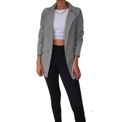 GENERICO - Blazer En Lino Para Mujer Casual Formal Abrigo Chaqueta marc Astronaut