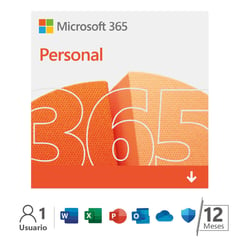 MICROSOFT - Office 365 Personal 1 Usuario 5 Dispositivos / 12 Meses