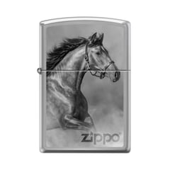 ZIPPO - Encendedor Caballo Gris Cod 200CI419707- Plateado