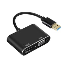 GENERICO - Adaptador USB TO VGA HDNI+ Adoptador