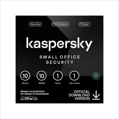 KASPERSKY - Small Office Security Para 10 Dispositivos + 10 Móviles + 1 Servidor 1 Año