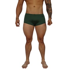 GENERICO - Traje De Baño Sunga Boxer Lisa Unicolor Mundo Alfa de Hombre