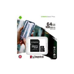 KINGSTON - Memoria Micro SD Kingstong 64GB 100MB/S