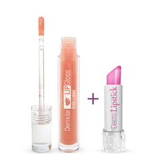 DERM CLAR - Kit Labios de impacto Lipgloss y Barra Labial de ácido hialurónico