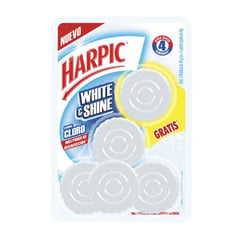 HARPIC - Desinfectante en Pastillas White Shine x 4 unds