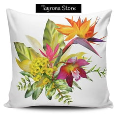 TAYRONA STORE - Funda Cojin Decorativo Flores Tropicales 04