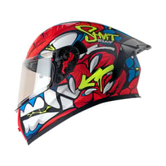 SHAFT - Casco Moto 526Sp Negro Dano Rojo (L)