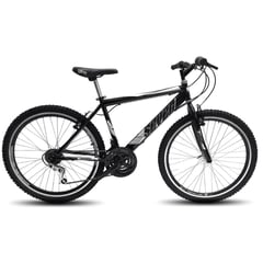 ATILA - Bicicleta Todoterreno para hombre Rin 26 en Aluminio 18 cambios negro