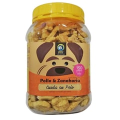 GENERICO - Galletas naturales perro pollo-zanahoria x500g cuida su pelo