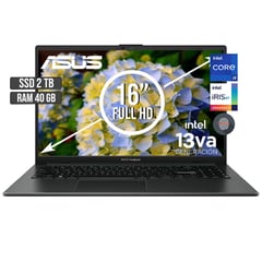 ASUS - PORTATIL INTEL CORE I9-13900H SSD 2TB RAM 40GB LED 16 FULL HD