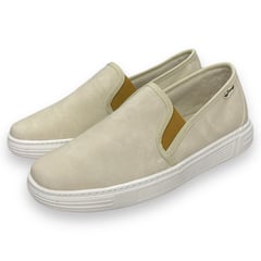 XIAN SHOES - Mocasines Oxford Masculino Ref B326 Beige Elástico Mostaza