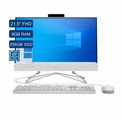 HP - AIO 215 Intel Pentium J5040 RAM 8GB 256GB SSD blanco