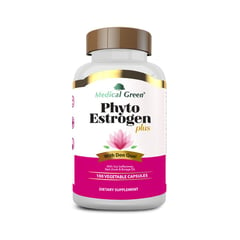 MEDICAL GREEN - Phyto Estrogen 100 Capsulas Vegetales- Isoflavonas de Soya