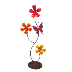 AMAPOLA DISEÑO - Candelabro chamizo x 3 flores