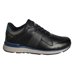 CALZADO CON ALTURA MONSERRATE - Tenis en CUERO para hombre marca Monserrate Ref Tayrona color Negro