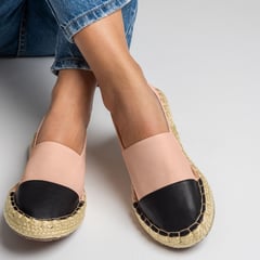 OCLOCK - Espadrilles para mujer Nude Carla