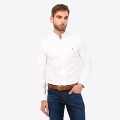 RALPH LAUREN - Camisa Hombre Manga larga Slim Polo