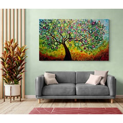 TAYRONA STORE - Cuadro En Lienzo Para La Sala Arbol De La Vida 049 90x55cm