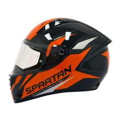 SPARTAN - CASCO MOTO STINGER CERTIFICADO BRAVE ROJO BRILLO M