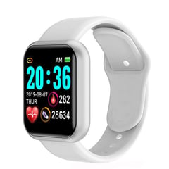 GENERICO - Reloj Inteligente Smartwatch Bluetooth Sensor Pulso Cardiaco BLANCO