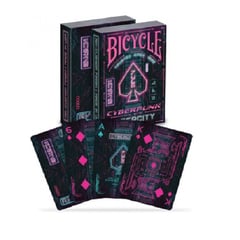 BICYCLE - Cyberpunk Cartas Poker Cybercity Morado Naipe