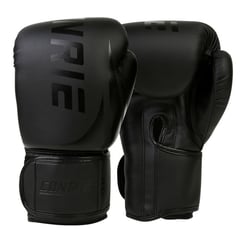 WIRETECH - Guantes De Boxeo Profesional Kick Boxing 12 Oz Negro