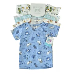 MUNDO BEBE - Camisetas Manga Corta Para Bebe niño X5 Unid bebé.