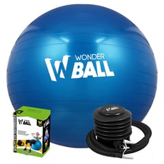 GENERICO - Balón Pilates Yoga Pelota Abdominales Gym 75 Cm + Inflador