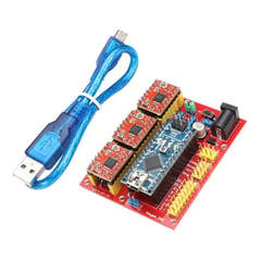 GENERICO - Cnc Shield V4 Con Arduino Nano Cable Y 3 Driver A4988