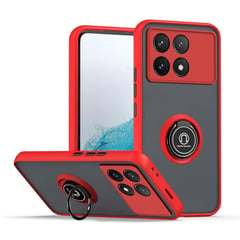 GENERICO - Funda Estuche Anti Golpes Mate Compatible Xiaomi Poco X6 Pro 5G Rojo