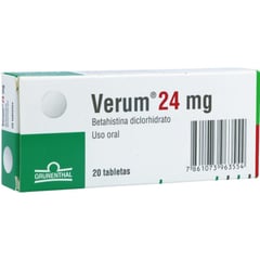 PHARMA - Verum 24 Mg por 20 Tabletas