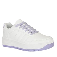 FRATTINI BELA - Tenis de Mujer marca en Color BLANCO LILA  TENIS SW307