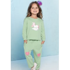 MARKETING PERSONAL - Conjunto Infantil Femenino Verde Mp 638