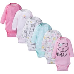 GERBER - Bodies manga larga Kitty - pack x6