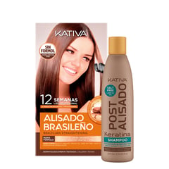 KATIVA - Alisado Brasileño Cabello Natural 225ml + Obsequio