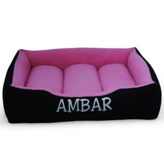 GENERICO - Cama Para Perros y Gatos Personalizada 80 x 60 cm Rosado