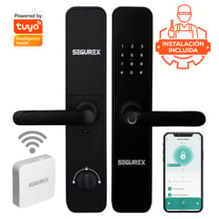 SEGUREX - KIT Cerradura Inteligente H7B Negro + WiFi + Instalación