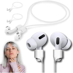 GENERICO - Correa Magnética Antipérdida para Airpods Blanco