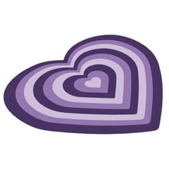 GENERICO - Mouse Pad Forma Corazón Lindo Kawaii Gamer Tierno Mujer Niña Morado