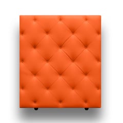 MAGIC CLASS - CABECERO DIAMOND PARA PISO140X120 ECOCUERO NARANJA