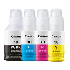 CANNON - Combo botellas de tinta CANON 10 Negro y 10 Colores Original