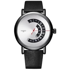 YAZOLE - Reloj Ref 487 Negro/Plata