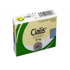 LILLY - Cia lis Tadalafilo 20 Mg caja por 4 comprimidos recubiertos