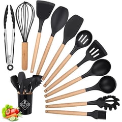 GENERICO - Set De Utensilios De Cocina x12PCS Acero